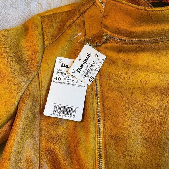 Desigual - Tan Chaq Merlin Suede Jacket - 6 - Picture 11 of 14